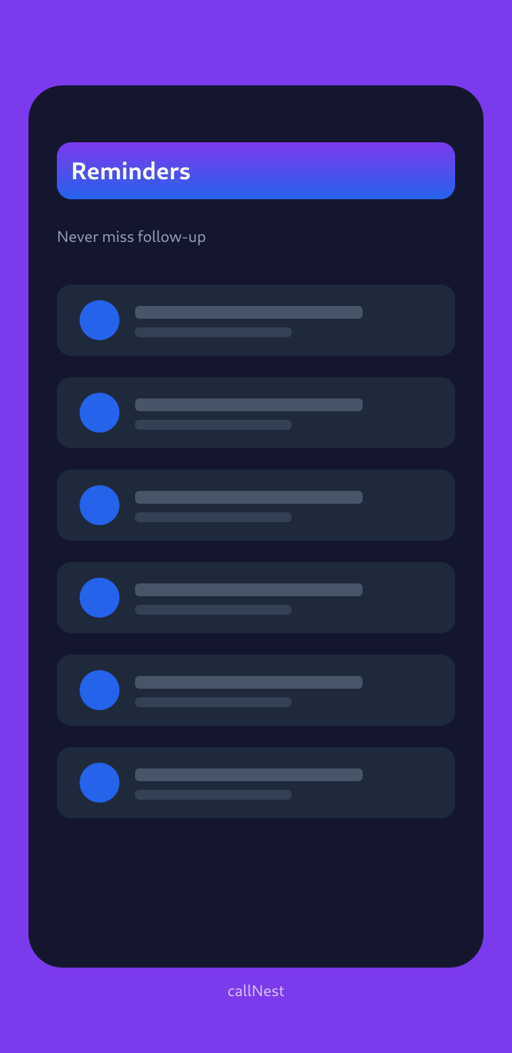 Reminders